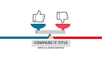 Compare It PowerPoint Template layout preview.