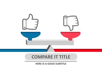 Compare It PowerPoint Template layout preview.