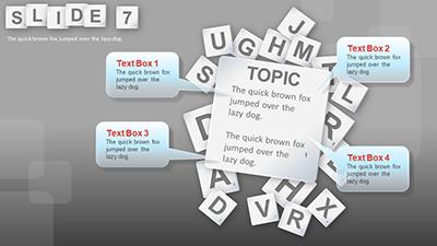 Slide 3 layout from the Word Scramble Tiles presentation deck.