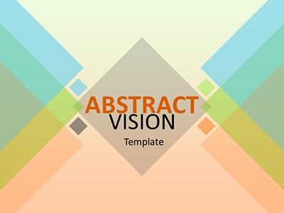 Abstract Vision PowerPoint Template layout preview.