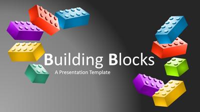 Building Blocks PowerPoint Template layout preview.