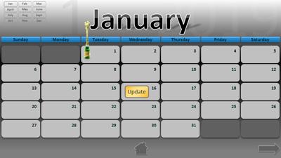 Slide 2 layout from the 2019 Calendar presentation deck.
