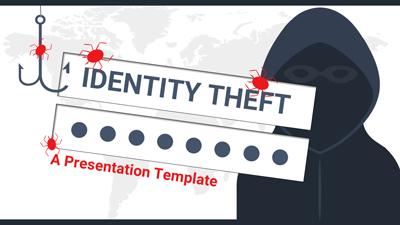 Identity Theft PowerPoint Template layout preview.