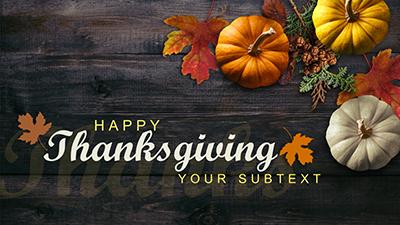 Autumn Woodgrain PowerPoint Template layout preview.
