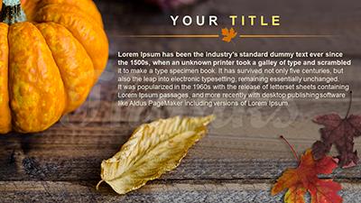 Slide 2 layout from the Autumn Woodgrain presentation deck.