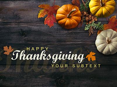 Autumn Woodgrain PowerPoint Template layout preview.