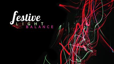 Festive Light Balance PowerPoint Template layout preview.