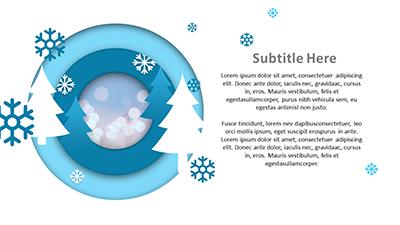 Slide 2 layout from the Layered Christmas presentation deck.