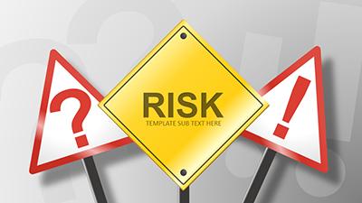 Risk It PowerPoint Template layout preview.