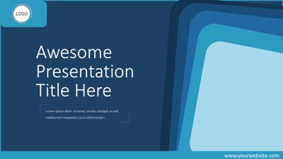 Simple Layers PowerPoint Template layout preview.