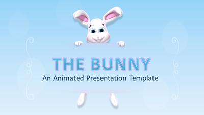 The Bunny Template PowerPoint Template layout preview.