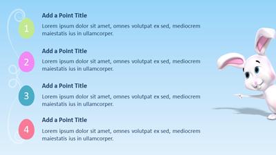 Slide 3 layout from the The Bunny Template presentation deck.