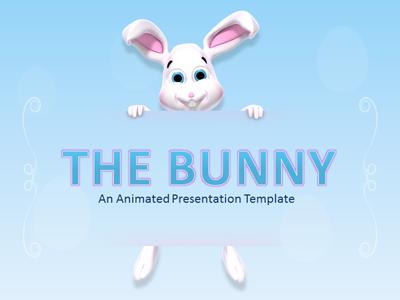 The Bunny Template PowerPoint Template layout preview.