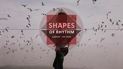 Shapes Of Rhythm PowerPoint Template layout preview.