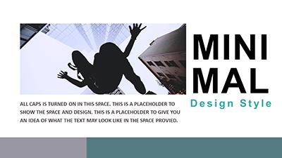 Slide 2 layout from the Minimal Design presentation deck.