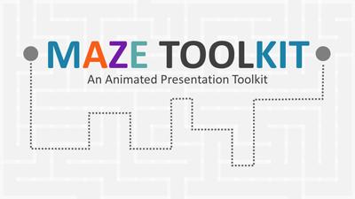 Maze Toolkit PowerPoint Template layout preview.