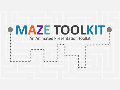 Maze Toolkit PowerPoint Template layout preview.