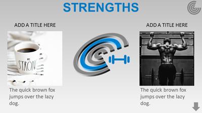 Slide 3 layout from the SWOT Interactive PowerPoint Diagram presentation deck.