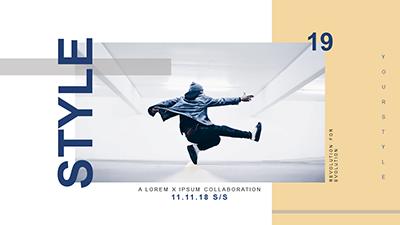 Style Looks PowerPoint Template layout preview.