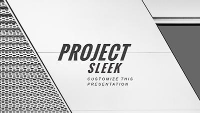 Project Sleek PowerPoint Template layout preview.