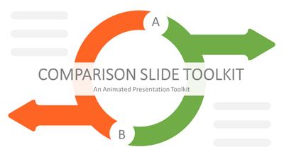 Comparative Tables Toolkit PowerPoint Template layout preview.