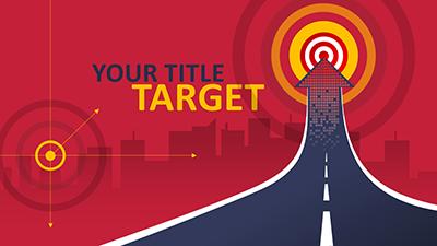 In The Target PowerPoint Template layout preview.