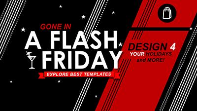 Flash Friday PowerPoint Template layout preview.