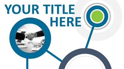 Connected Circles PowerPoint Template layout preview.