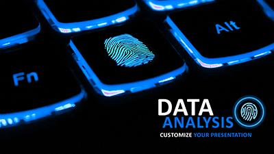 Data Analysis PowerPoint Template layout preview.