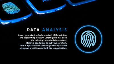 Slide 2 layout from the Data Analysis PowerPoint Theme presentation deck.