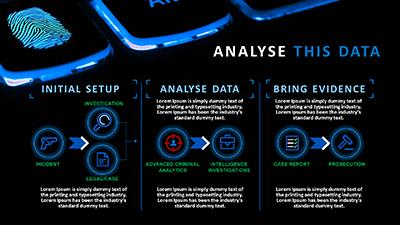 Slide 3 layout from the Data Analysis PowerPoint Theme presentation deck.