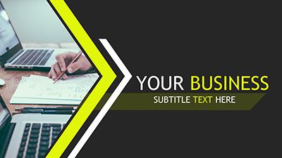 Tech Flow PowerPoint Template layout preview.