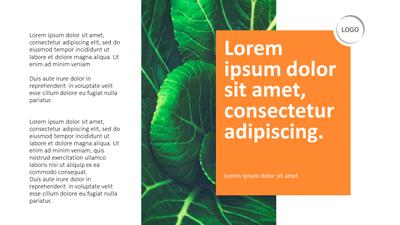 Slide 3 layout preview from the Healthy Eating Nutrition Template for PowerPoint deck.