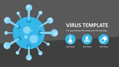 Virus Infographic Template For Powerpoint PowerPoint Template layout preview.
