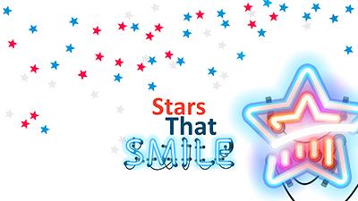 Stars That Smile PowerPoint Template layout preview.