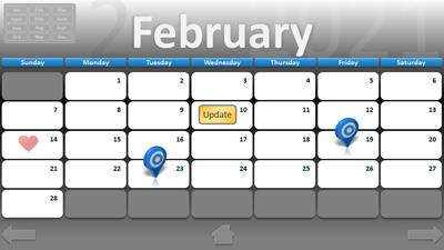 Slide 3 layout from the 2021 PowerPoint Calendar presentation deck.