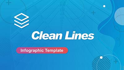 Clean Lines PowerPoint Template layout preview.