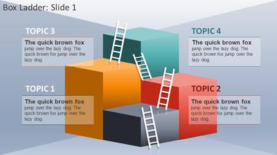 Slide 2 layout from the Climbing Box Ladder Template for PowerPoint presentation deck.