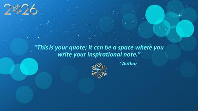 Slide 2 layout from the New Year 2026 Blues Celebration PowerPoint Theme presentation deck.