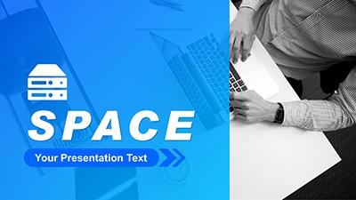 Your Space Template PowerPoint Template layout preview.