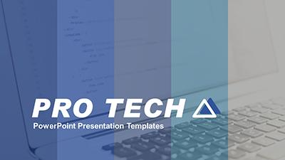 Pro Tech Template PowerPoint Template layout preview.