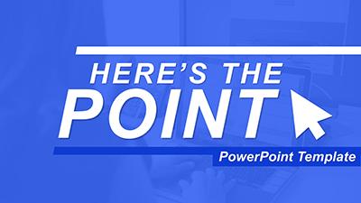 Heres The Point PowerPoint Template layout preview.