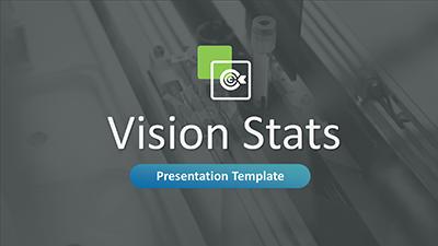 Vision Stats PowerPoint Template layout preview.