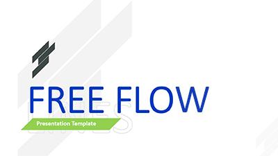 Free Flow Lines PowerPoint Template layout preview.