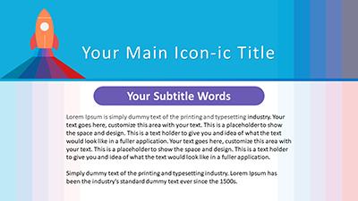 Slide 2 layout from the Iconic Launch PowerPoint Layout Design presentation deck.