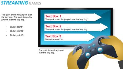 Slide 3 layout from the Online Streaming Entertainment  presentation deck.