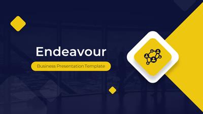 Endeavor Business Template PowerPoint Template layout preview.