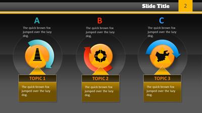 Slide 3 layout from the Construction Zone presentation deck.