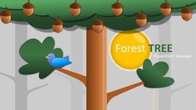 Forest Tree Ppt Template PowerPoint Template layout preview.