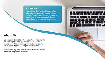 Slide 2 layout from the Corporate Design presentation deck.